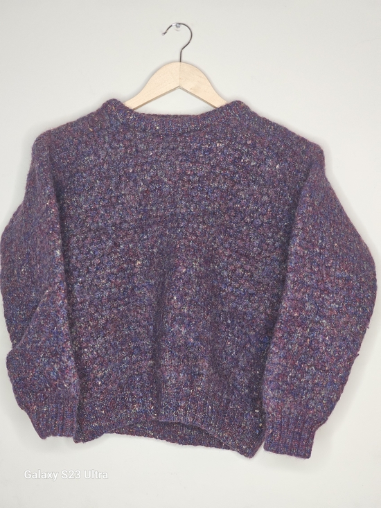 Patrick malin Sweaters - Purple Crewneck 100% Pure New Wool Sweater - Women's Crewneck